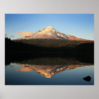 Poster Mt. Hood sobre Trillium Lake, Oregon
