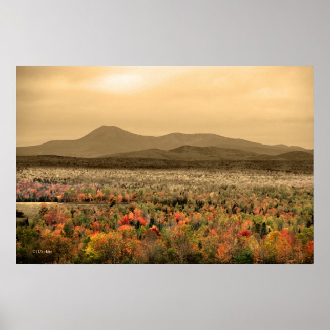 Pôster Mt. Katahdin Baxter State Park Maine (Frente)