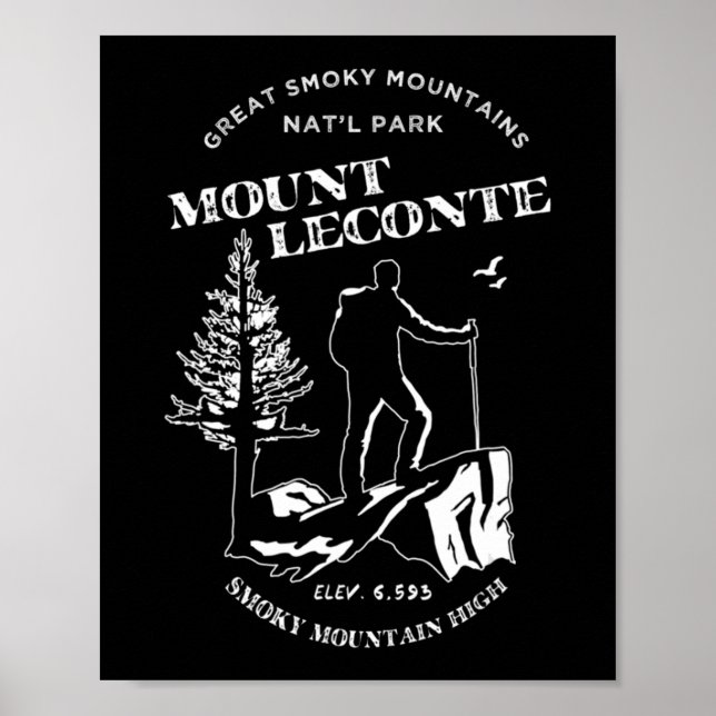 Poster Mt Leconte   Great Smoky Mountains (Frente)