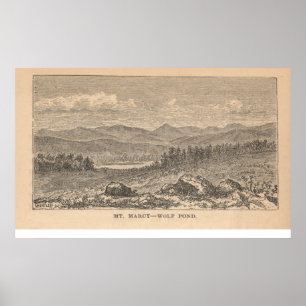 Pôster Mt. Marcy - lagoa do lobo