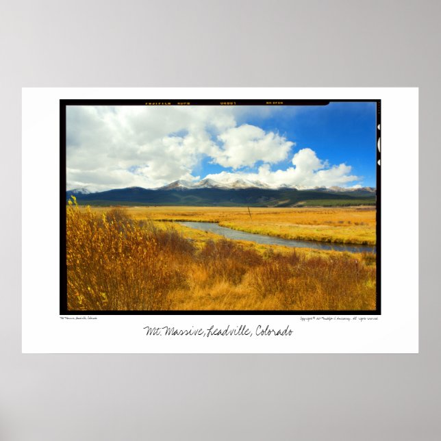 Pôster Mt. Massive, Leadville, Colorado (Frente)