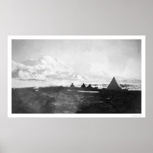 Pôster Mt. McKinley Alaska Camp 1912