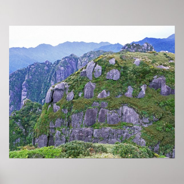 Poster Mt. Nagata, Yakushima, Kagoshima, Japão (Frente)