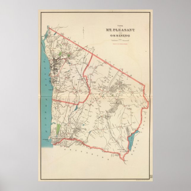 Poster Mt Pleasant, Ossining towns (Frente)