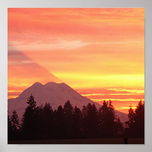 Poster Mt, Rainier (Frente)