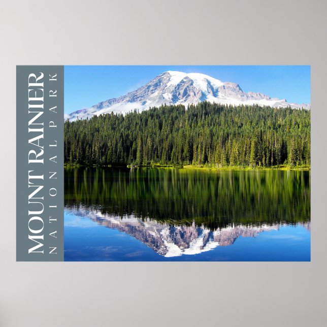 Poster Mt. Rainier National Park Poster, Washington Impre (Frente)