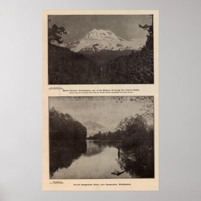 Pôster Mt Rainier Snoqualmie R (Frente)