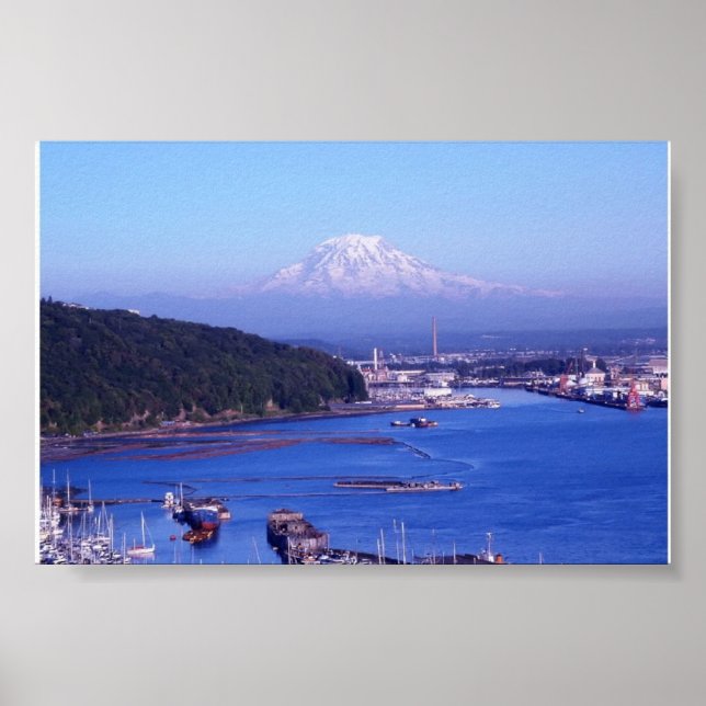 POSTER MT RAINIER TACOMA WASHINGTON (Frente)
