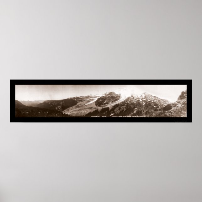 Pôster Mt. Rainier WA Photo 1907 (Frente)