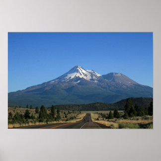 Poster Mt. Shasta California - Vulcão