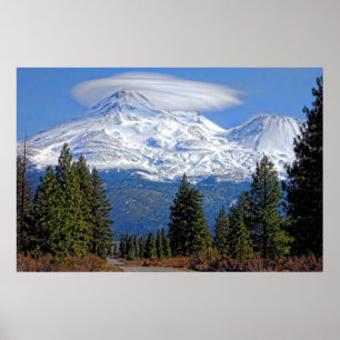 POSTER MT SHASTA COM LENTICULAR