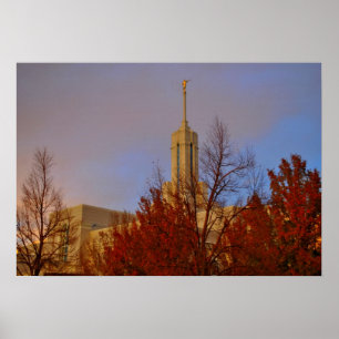 Poster Mt. Timpanogos  LDS Temple American Fork, Utah