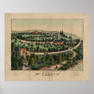 Poster Mt. Vernon, Virgínia (1859)