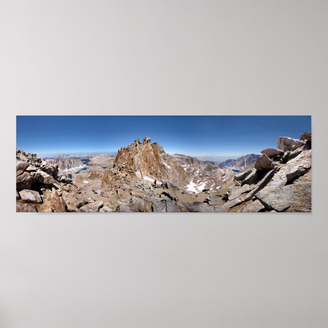 Pôster Mt Whitney Trailcrest - John Muir Trail (Frente)