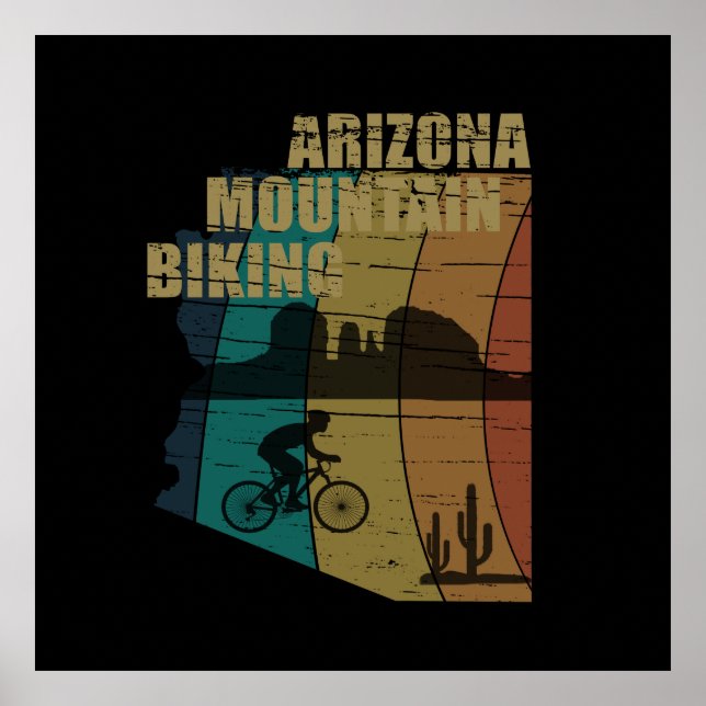 Poster Mtb Az Sedona - Bicicleta de Montanha Arizona (Frente)