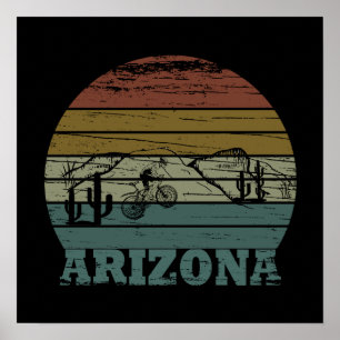 Poster Mtb Az Sedona - Bicicleta de Montanha do Arizona