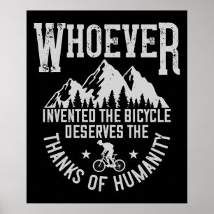 Poster MTB - Quem Inventou A Bicicleta