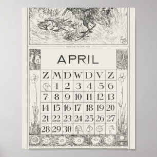 Poster Mtheo van hoytema - calendário - arte da garça - a