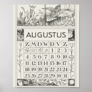 Poster Mtheo van hoytema - calendário - arte de garça - a