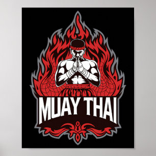 Poster Muay Tailandês - Tradicional Boxing Tailandês