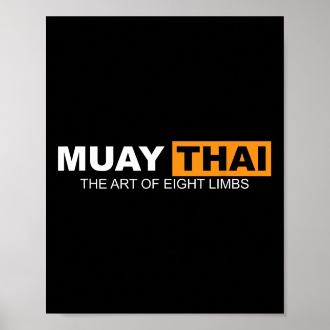 Poster Muay Thai A Arte Dos Oito Membros Que Gritam A Cai (Frente)