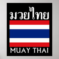 Muay Thai + Bandeira da Tailândia