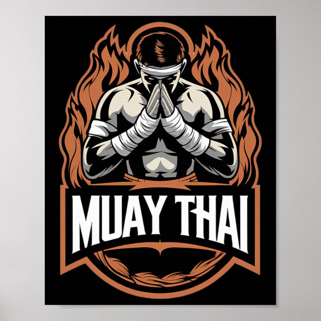 Poster Muay Thai E Thai Boxighter (Frente)