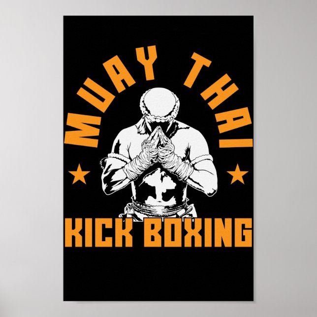 Poster Muay Thai Kickboxen (Frente)