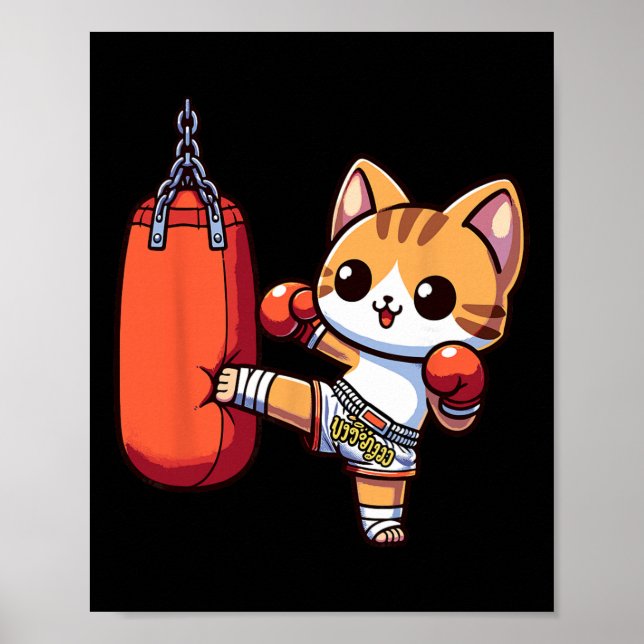 Poster Muay Thai Kickboxing, Thai Boxing For Boys, Muay T (Frente)