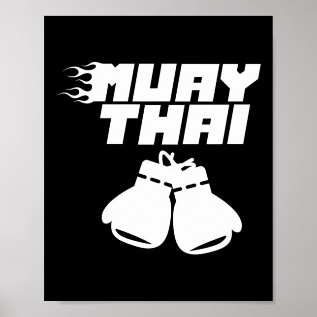 Poster Muay Thai Martial Arts Fighter Hob (Frente)