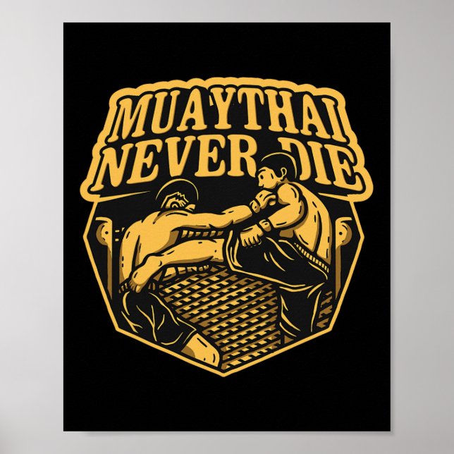 Poster Muay Thai Nunca Morre (Frente)