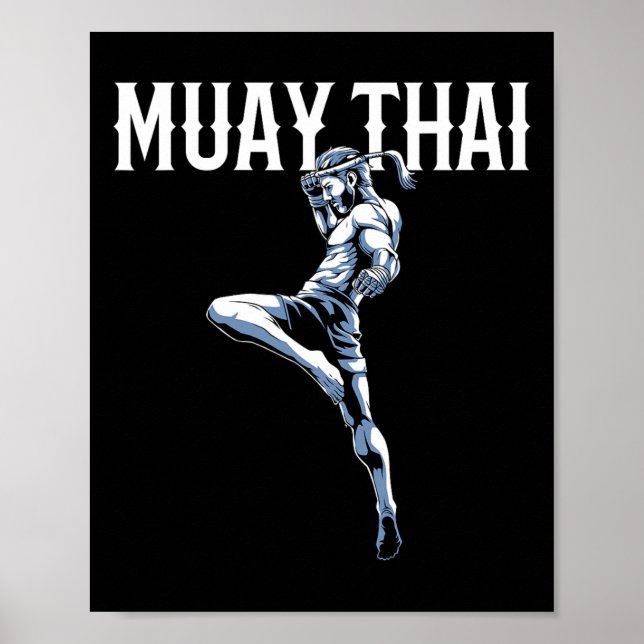 Poster Muay Thai - Tailandês Boxing E Kickboxing (Frente)
