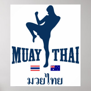 Pôster Muay Thai Tailândia Austrália