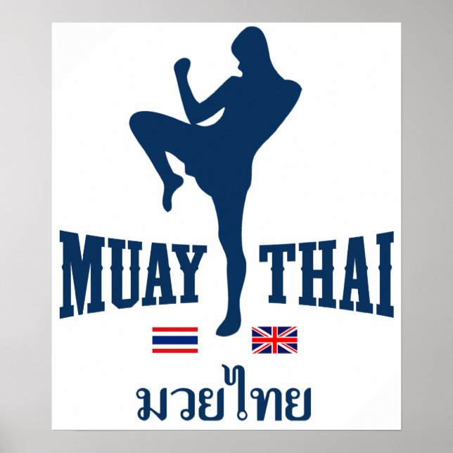 Pôster Muay Thai Tailândia Reino Unido (Frente)