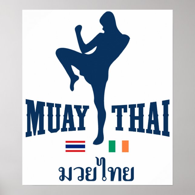 Pôster Muay Thai Thailand Ireland (Frente)