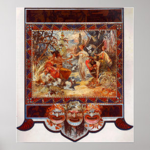 Poster Mucha - Acórdão De Paris De 1895