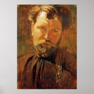 Poster Mucha - Auto-retrato