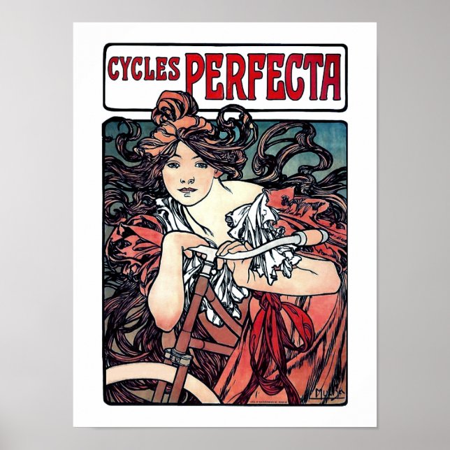 Poster Mucha Cycle Perfecta (Frente)