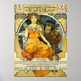 Poster Mucha - Exposição Universal e Internacional de…