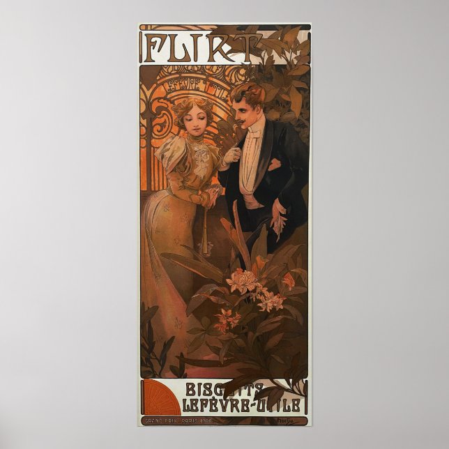 Poster Mucha - Flerte (Frente)