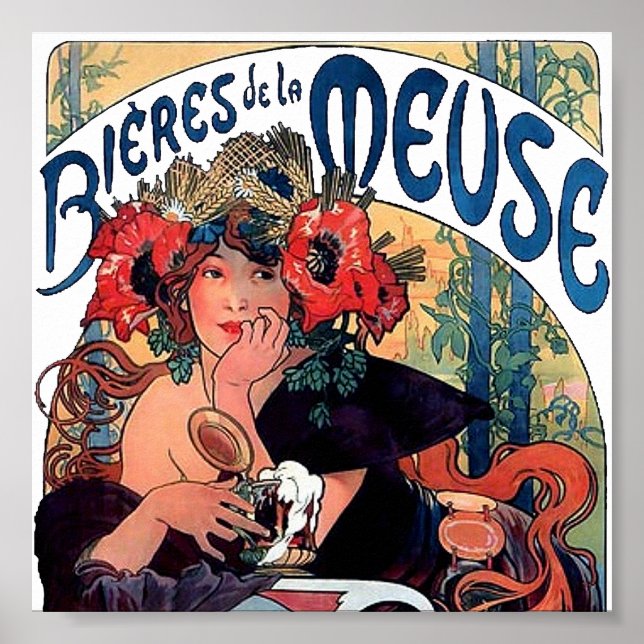 Pôster Mucha-Meuse-1890 (Frente)