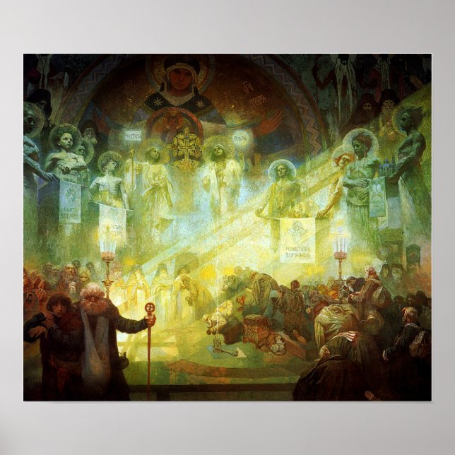 Poster Mucha - Monte Athos 1926 (Frente)