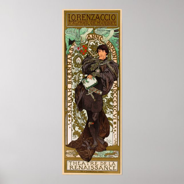Poster Mucha - O Renascimento (Frente)