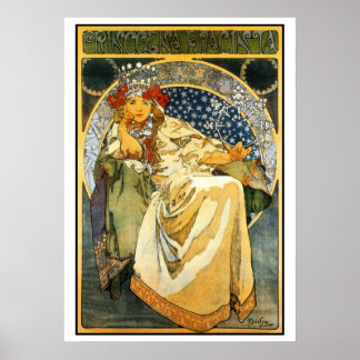 Poster Mucha Princess Hyacinth 20 por 28