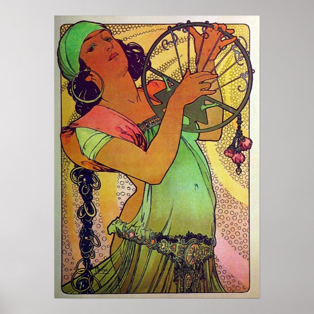 Poster Mucha - Saloma 1897 (Frente)