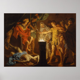 Poster "Mucius Scaevola na presença de Lars Porsenna"