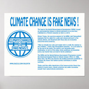 POSTER MUDANÇA CLIMÁTICA É NOTÍCIA FALSA!