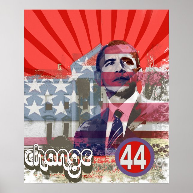 Pôster Mudança Obama (Frente)