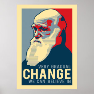 Poster Mudança que muito gradual nós podemos acreditar