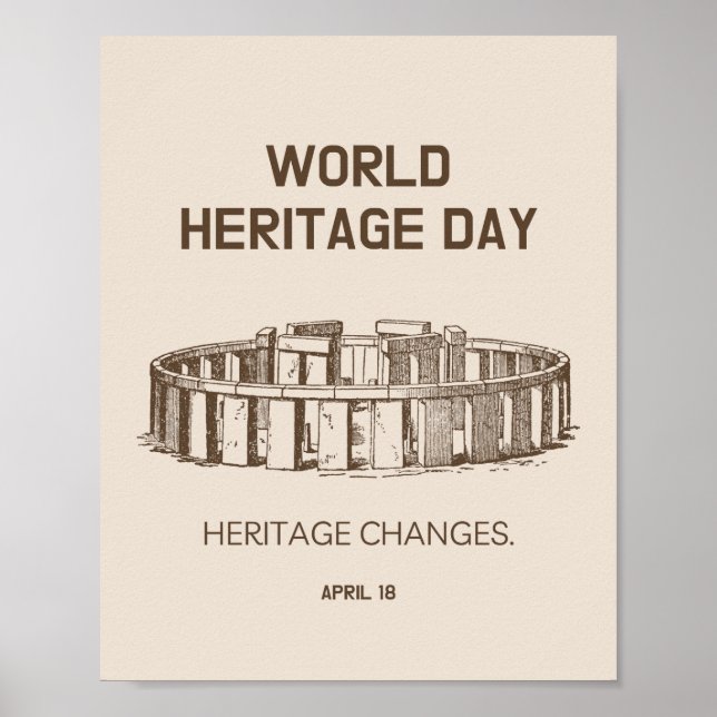 Poster Mudanças no Patrimônio Mundial 2023 (Frente)